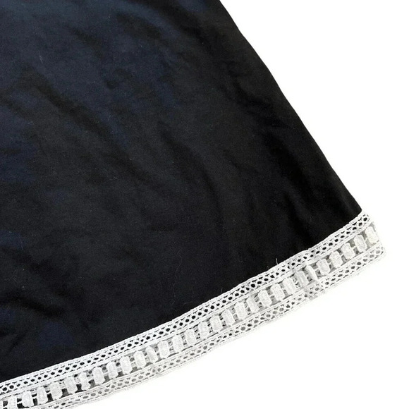 Emery Rose Black Crochet Detail Relaxed Tank Top XS - Picture 2 of 4